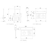 Bloc d'évacuation Grand Luxe "LUMINA" pour source centrale - Encastré plafond