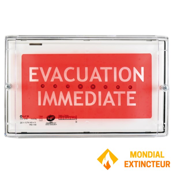 Caisson lumineux étanche 230 V - Affichage multiple