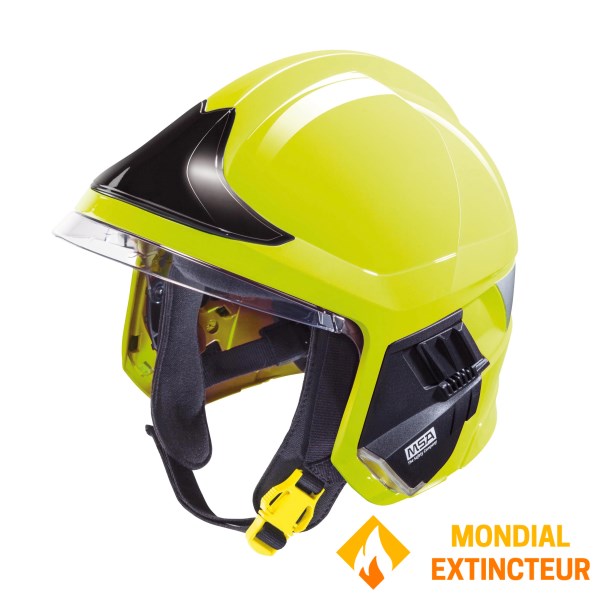 Casque pompiers F1 XF jaune fluo