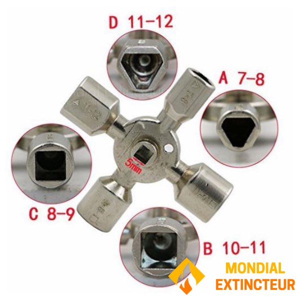 Clé universelle pour armoires de commandes - Clé multifonction