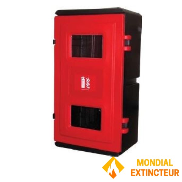 Coffre incendie pour extincteur CO² 2Kg chargement frontal