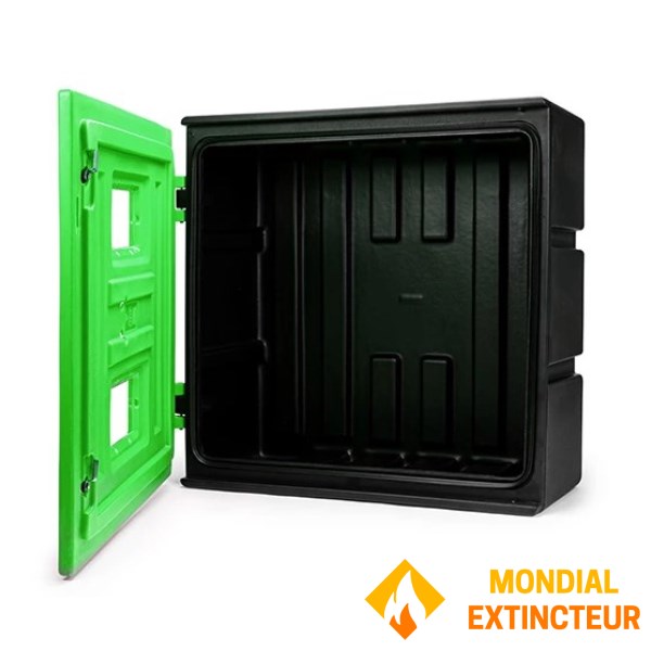 Coffret double XXL à clé pour appareil respiratoire - Vert