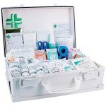 Coffret de secours 20 personnes avec poignée et support