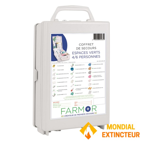 Coffret de secours "Espaces verts" 4/6 personnes