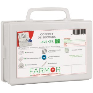 Coffret de secours LAVE ŒIL avec stylo oculaire
