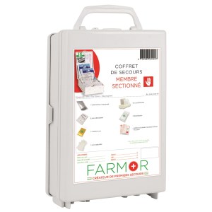 Coffret de secours « Membre Sectionné » Polypropylène blanc