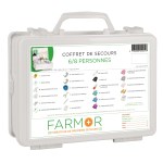 Coffret de secours 6/8 personnes avec poignée et support mural