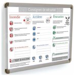 Consigne de sécurité obligatoire format A3 avec cadre finition "Luxe"