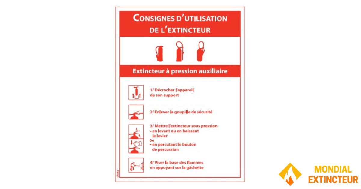 Consigne d’utilisation extincteur PA A5