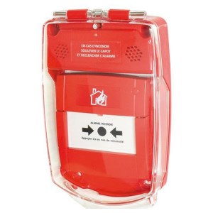 Coque de protection rouge encastré