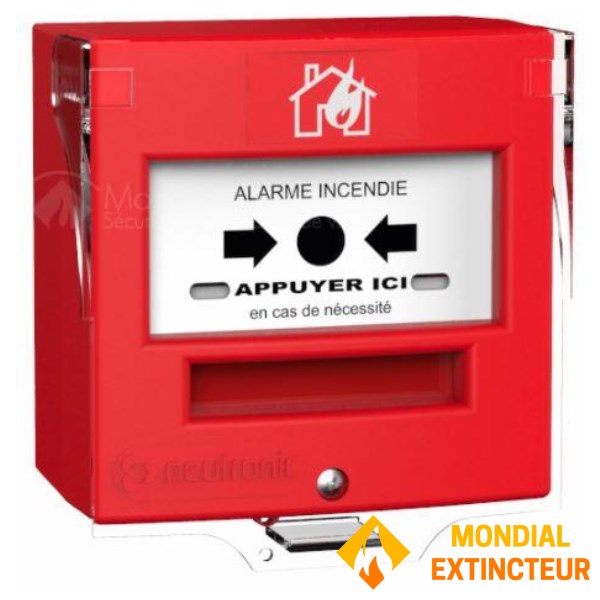 Déclencheur manuel 1 CONTACT avec capot Neutronic