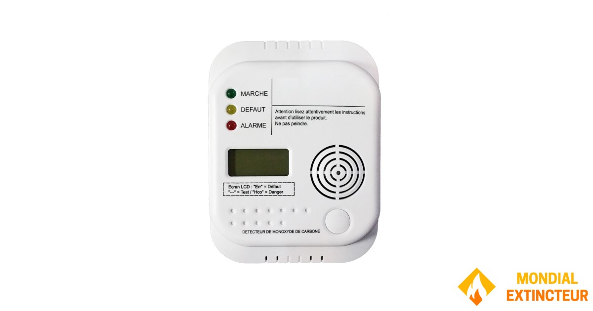 Detecteur Monoxyde Carbone Portable, Autonomie De 300 Heures Thermometre Et Hygrometre Avec Fonction Alarme Et Lampe Torche Urgence 99224315