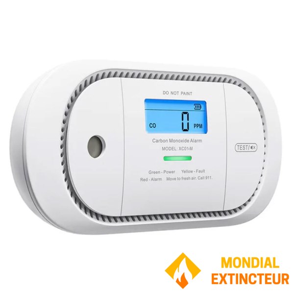 Détecteur de monoxyde de carbone intelligent - Connecté téléphone