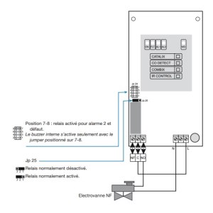 Détecteur de monoxyde de carbone secteur 220V