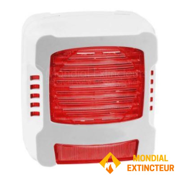 Diffuseur Sonore Lumineux Flash rouge - Non Autonome