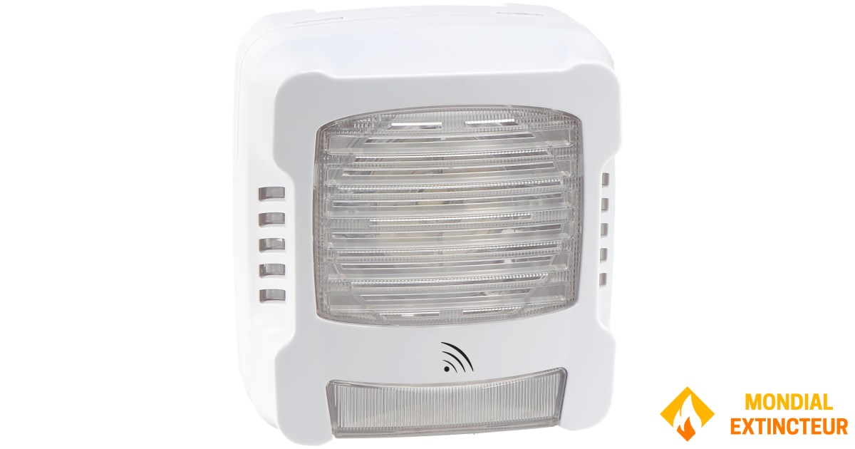 Diffuser Radio Diffuseur sonore et lumineux RADIO - Portée 100 m. Sans répéteur