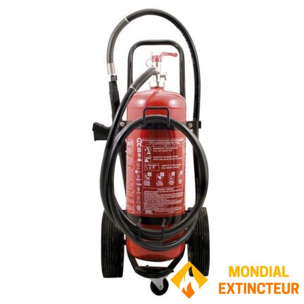 Extincteur 25 litres sur roues - Haute qualité.