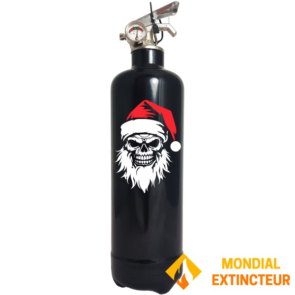 Extincteur Design "Noël Skull"