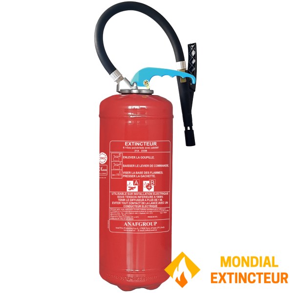 Extincteur 6 Litres AB marque ANAF - Pression auxiliaire
