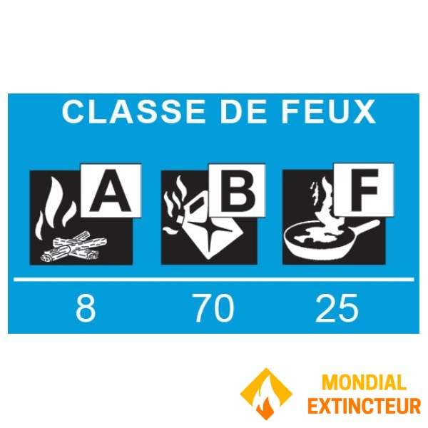 Extincteur 2 Litres habitation ABF - Marque ANAF