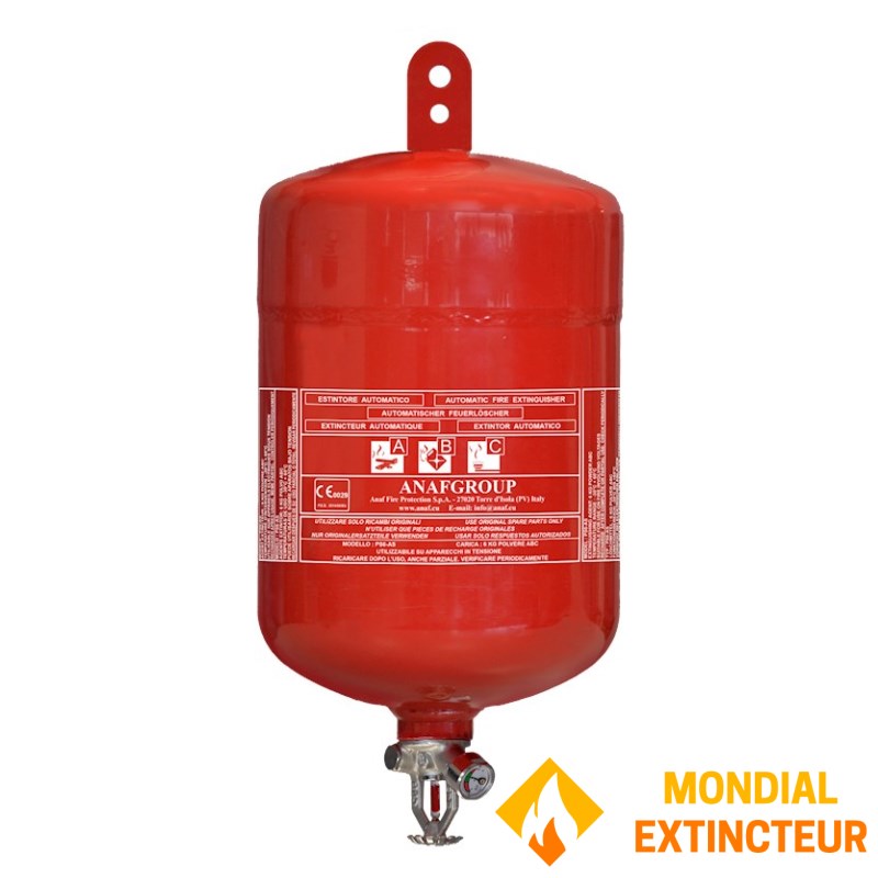 Boule Extincteur Automatique 4 Kg - Extincteur à Poudre Sèche Lancez Et Oubliez ! Protection Rapide Maison, Cuisine, Voiture, Forêt