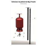 Extincteur pendulaire "sprinkler" automatique à poudre - 6 Kg