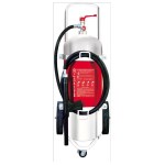 Extincteur à poudre ABC capacité 25 Kg sur roues INOX