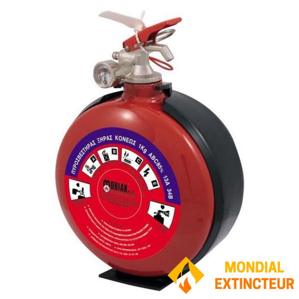 Extincteur à poudre ABC capacité 1 Kg UNIQUE