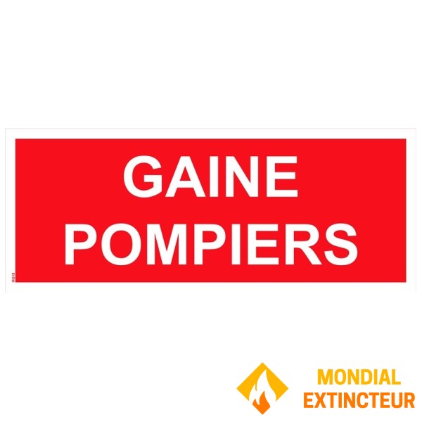 "GAINE POMPIERS" PVC rigide 150 X 50 mm