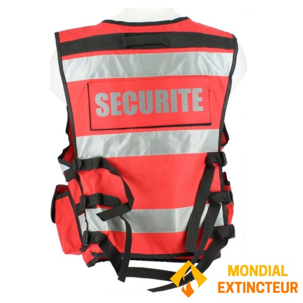 Gilet haute visibilité Rouge