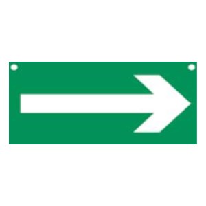 Grand panneau PVC rigide "FLECHE" 600 X 300 mm