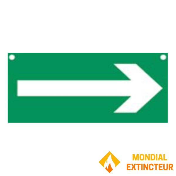 Grand panneau PVC rigide "FLECHE" 600 X 300 mm