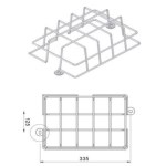 Grille de protection des blocs Gamme "XENA FLAT" étanche
