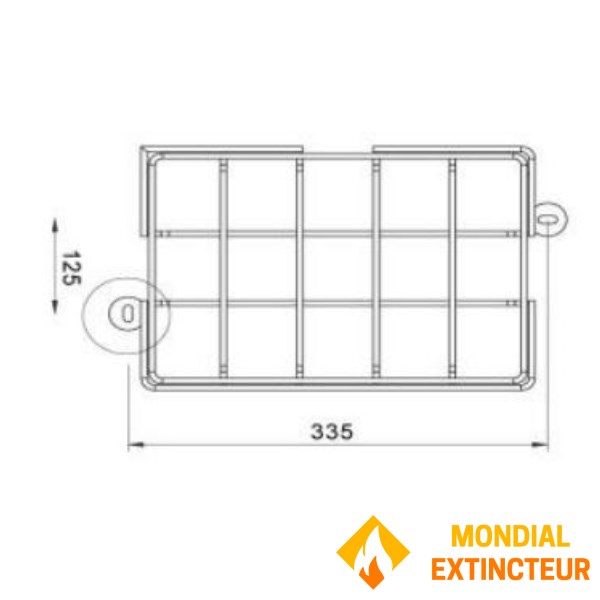 Grille de protection des blocs Gamme "XENA FLAT" étanche