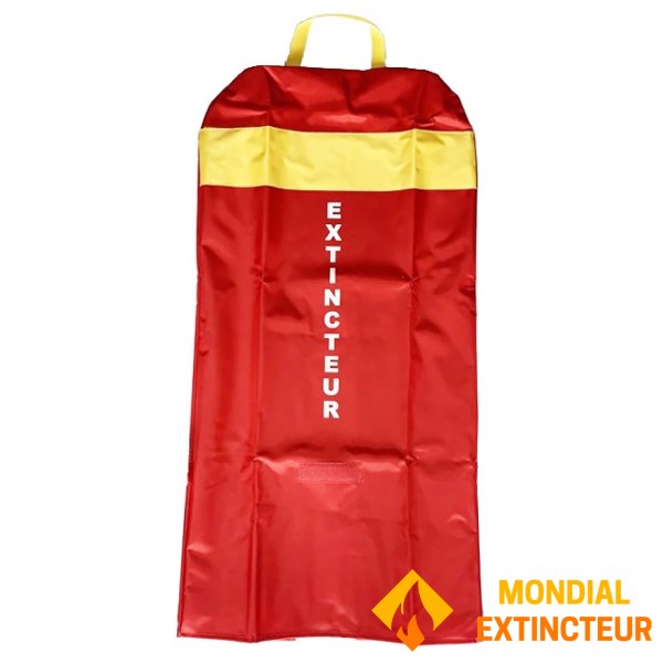 Housse d'extincteur format universel pour 6/9kg poudre - Rouge/Jaune