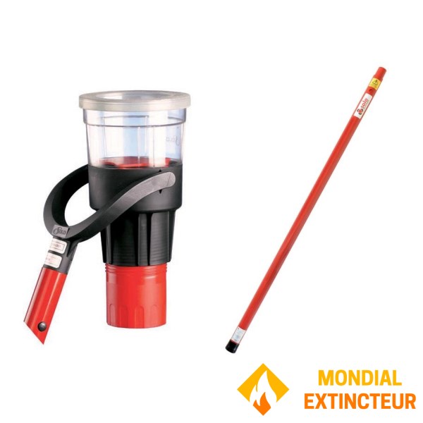 Kit Perche et Bol pour Test des détecteurs de fumée à 4 m