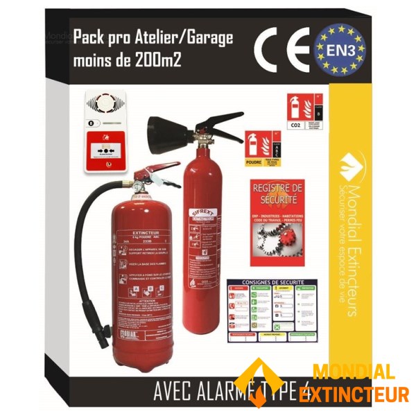 Kit Spécial garage automobile de - 200 M² avec Alarme Type 4