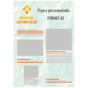 Lot de 1000 flyers de communication - Format A5 - Recto