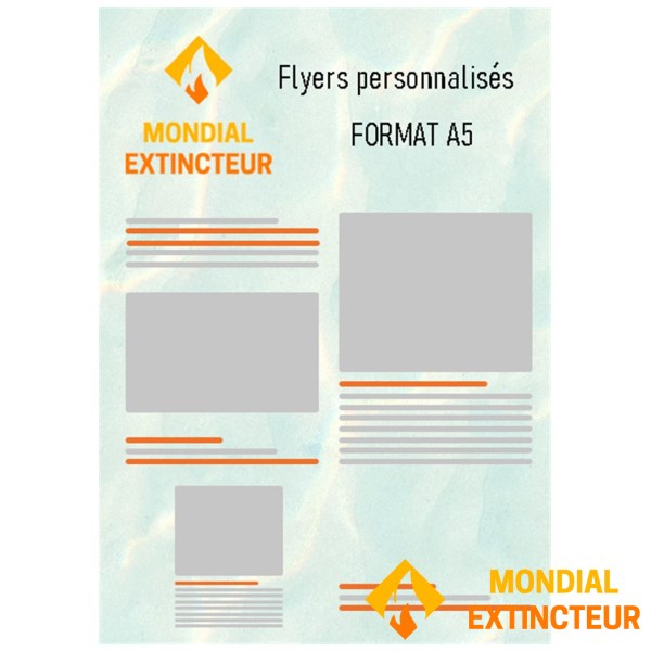 Lot de 2000 flyers de communication - Format A5 - Recto