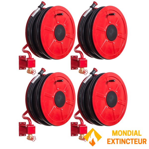 Lot de 4 RIA DN 33 - Longueur 30 M - MOBIAK - NF