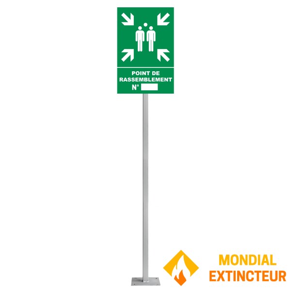 Mât de fixation télescopique en acier galvanisé 1M20 à 1M80