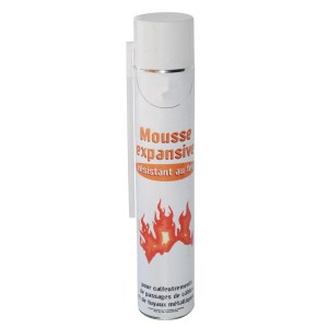 Mousse coupe feu câbles électriques, tuyauteries