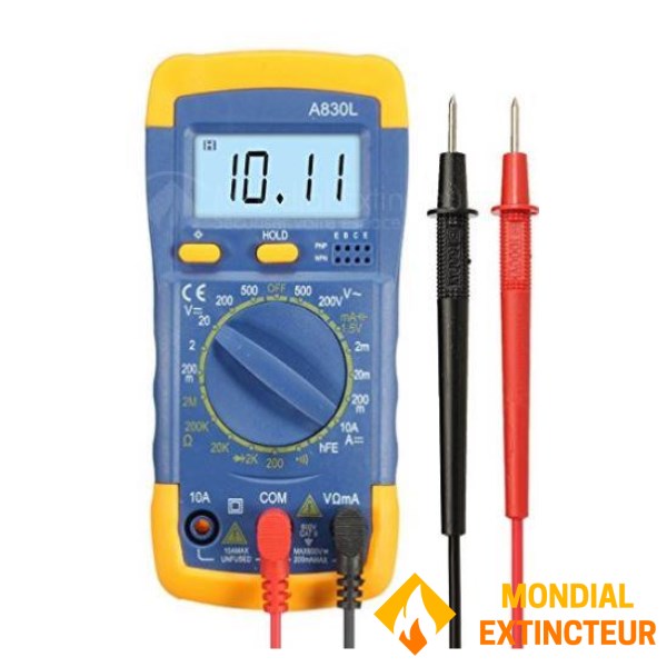 Multimètre Numérique Portable Rétro-éclairé