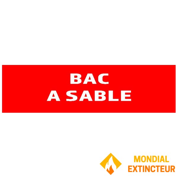 Panneau "Bac à sable" 200mm x 60mm