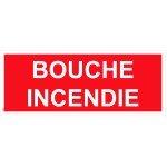 Panneau "Bouche incendie" PVC - 200x80 mm