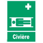 Panneau "Civière" - PVC A4