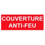 Panneau "Couverture anti-feu" PVC - 200x80 mm