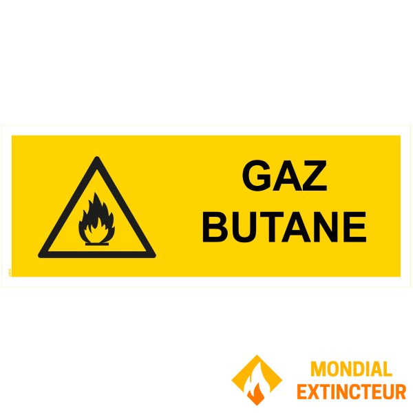 Panneau "Gaz butane" - PVC 200x80 cm