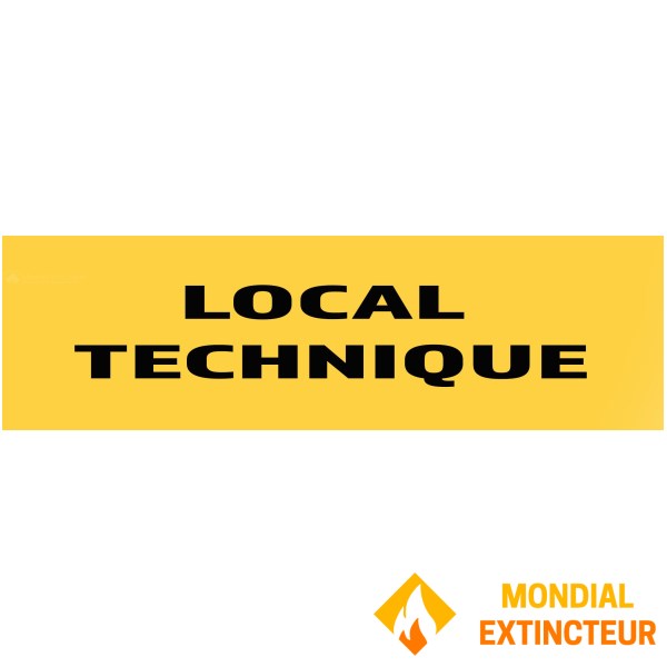 Panneau "Local technique" 200mm x 60mm