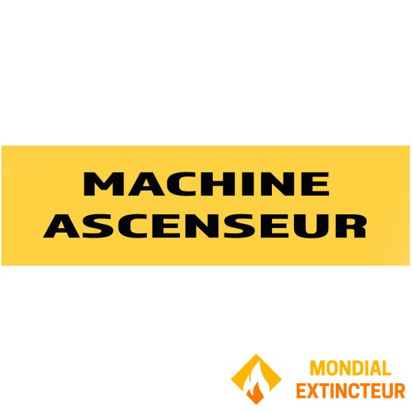 Panneau "Machinerie ascenseur" 200mm x 60mm